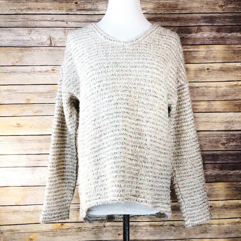 Kut from the Kloth Cream Boucle Knit Sweater - Picture 1 of 7